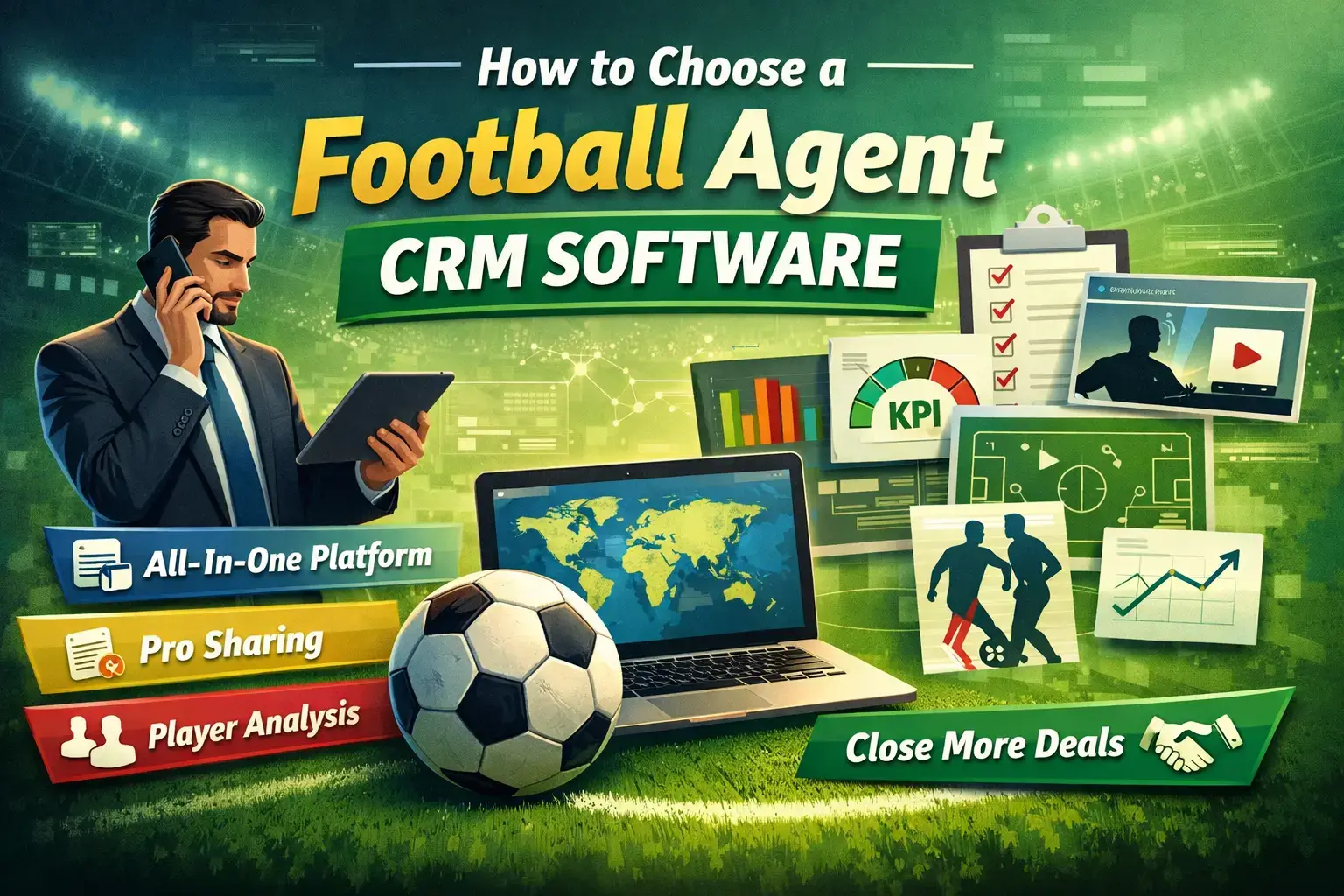 Cómo elegir un software CRM para agentes de fútbol que realmente funcione